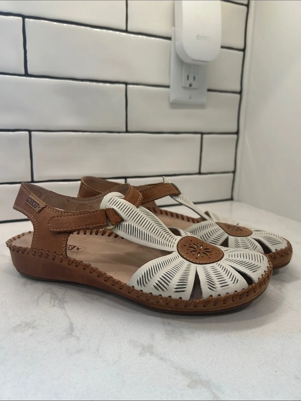PIKOLINOS WOMEN'S P. VALLARTA Sandals Coastal Leather Comfort Size 38 / 8.5